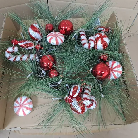 CANDY CANE CHRISTMAS WREATH