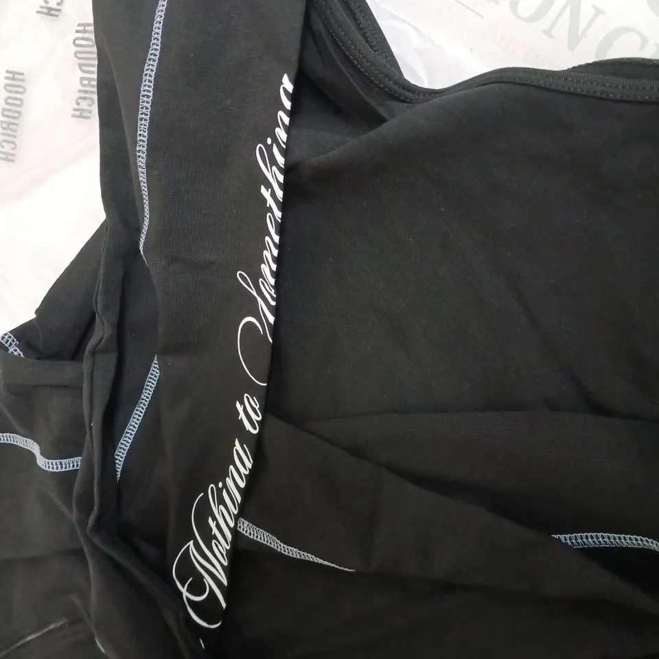 HOODRICH NOTHING TO SOMETHING DISTINCT LS BODYSUIT BLACK/WHITE/CLEAR SKY SIZE L