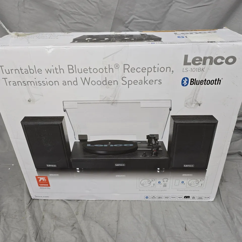 LENCO LS-101BK TURNTABLE WITH BLUETOOTH – BOXED