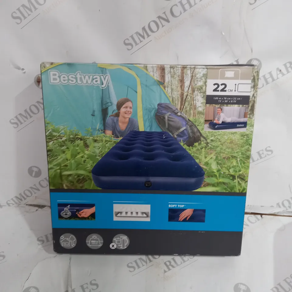 BOXED BESTWAY 22CM SINGLE MATTRESS 