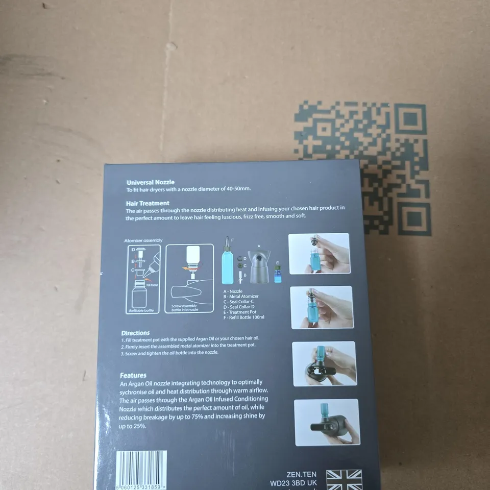 ZEN-TEN OIL THERAPY NOZZLE – UNIVERSAL HAIR DRYER ATTACHMENT (40–50MM)