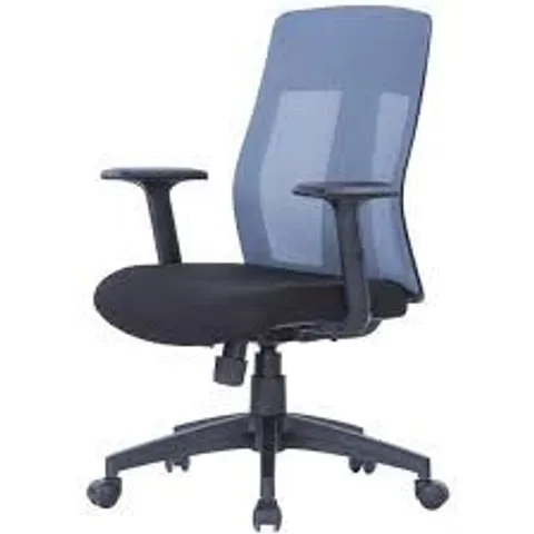 BOXED ALPHASON LAGUNA MESH OPERATOR CHAIR WITH ADJUSTABLE ARMS GREY