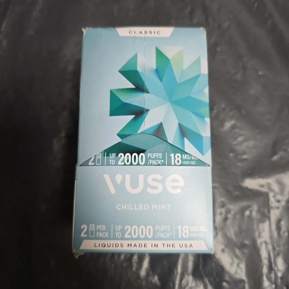 VUSE CHILLED MINT NICOTINE PODS – 18 MG/ML, 5 X VUSE CLASSIC POD PACKS (2 PODS PER PACK)
