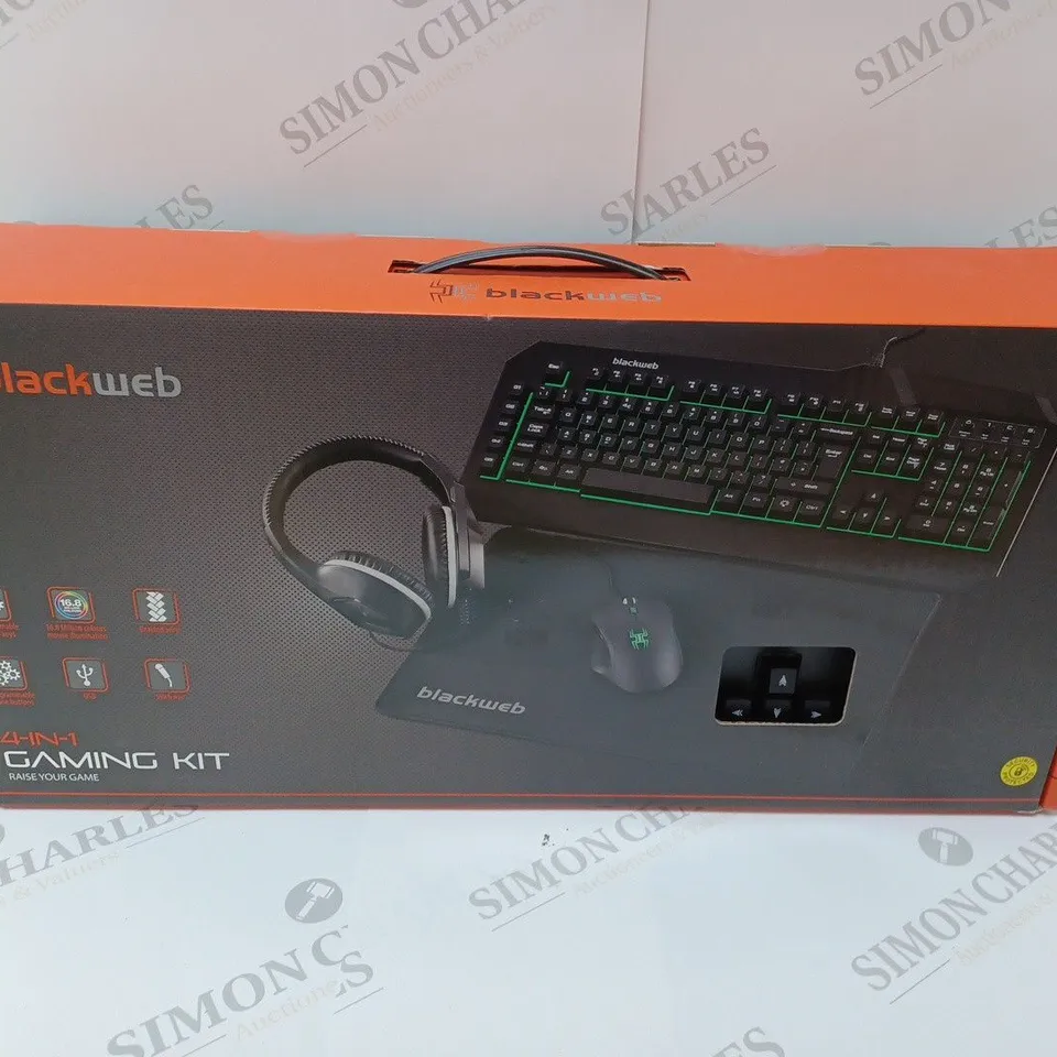 BRAND NEW BOXED BLACKWEB 4-IN-1 GAMING KIT