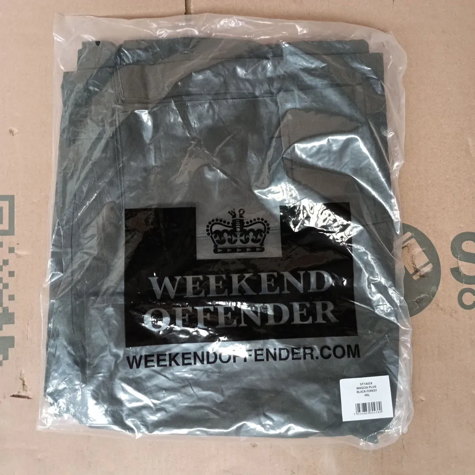 BAGGED WEEKEND OFFENDER PANTS IN FOREST SIZE 4XL