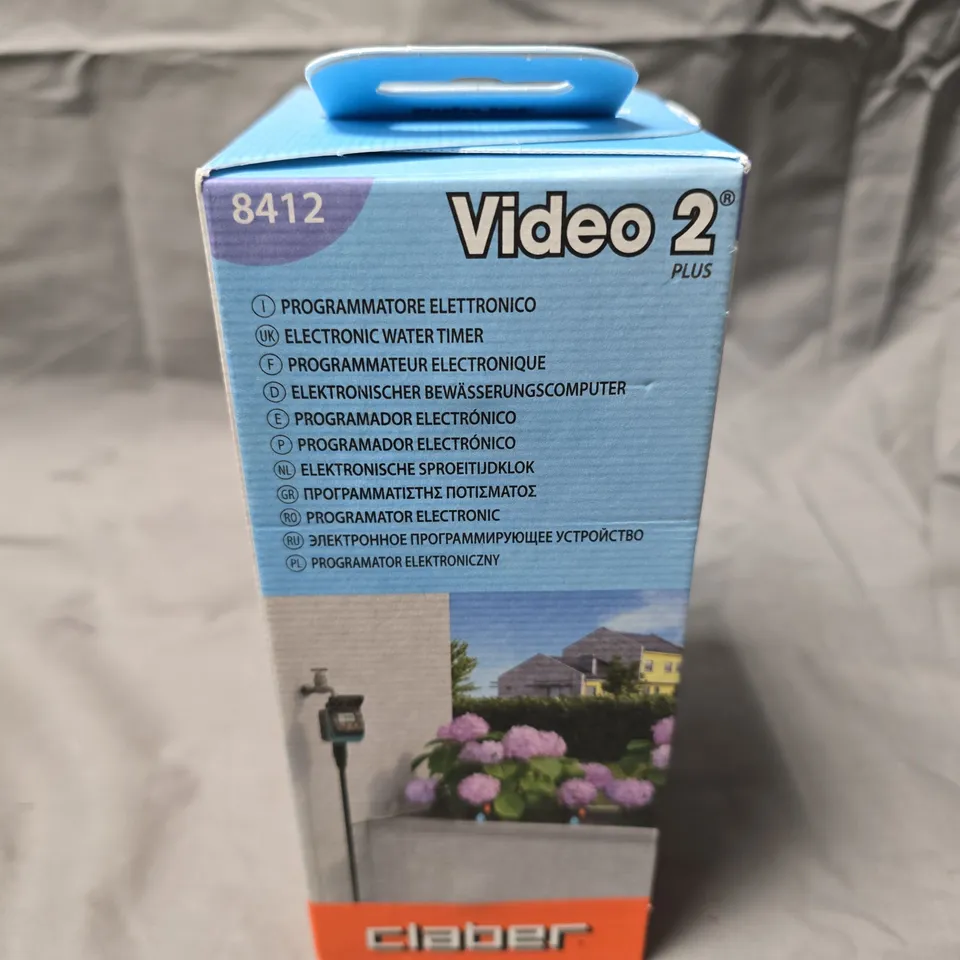 CLABER VIDEO 2 PLUS ELECTRONIC WATER TIMER – BOXED