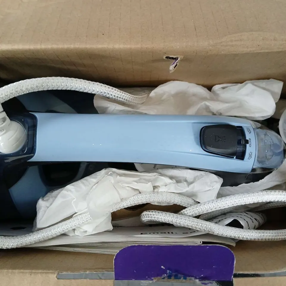 PHILIPS AZUR STEAM IRON 7000 SERIES – BLUE (BOXED)