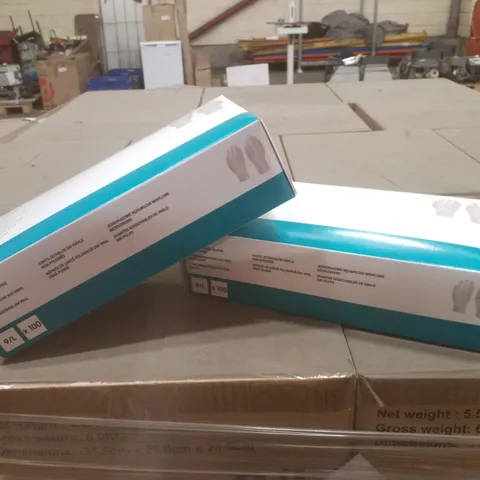 PALLET CONTAINING APPROXIMATELY 560 INTCO VINYL GLOVES 100PK LARGE