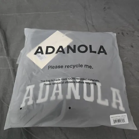 ADANOLA VARSITY OVERSIZED HOODIE – COFFEE BEAN, UK SIZE S
