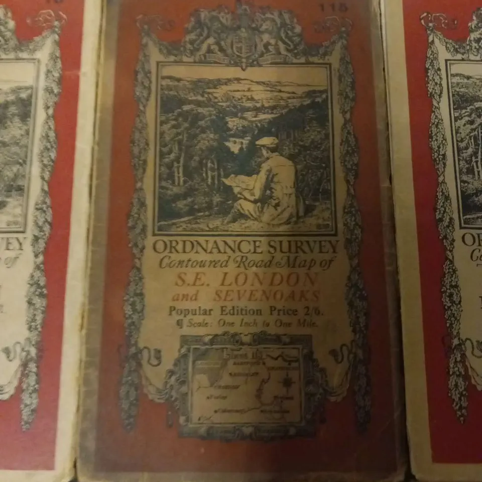APPROXIMATELY TWENTY FOUR ASSORTED 1919 ORDANANCE SURVEY MAPS OF BRITAIN