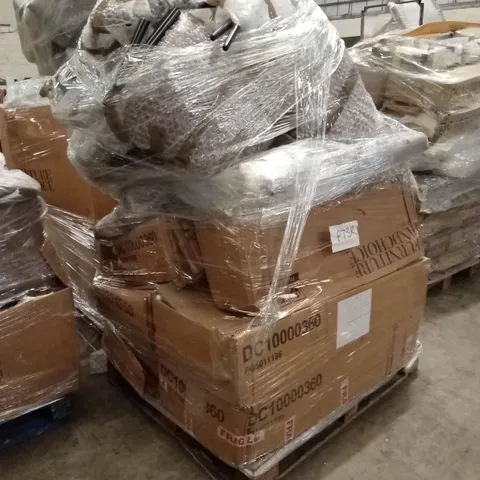 PALLET OF ASSORTED DESIGNER CHAIR PARTS AND PIECES 