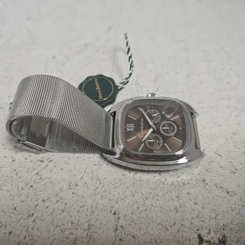 MANN EGERTON VECTOR WATCH IN STEEL/BROWN