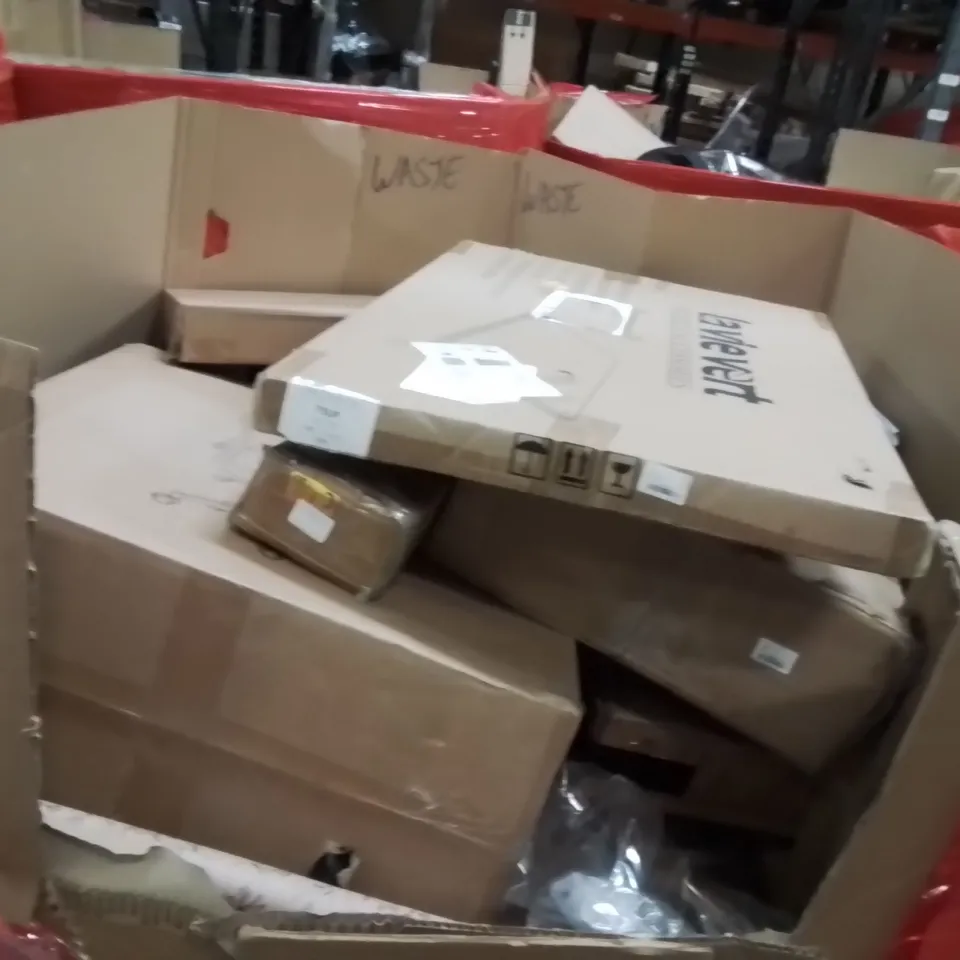 PALLET OF ASSORTED HOUSEHOLD GOODS AND PRODUCTS TO INCLUDE;FOOD PROCESSOR,WATER FILTRATION TANKS,SOFA COVER 