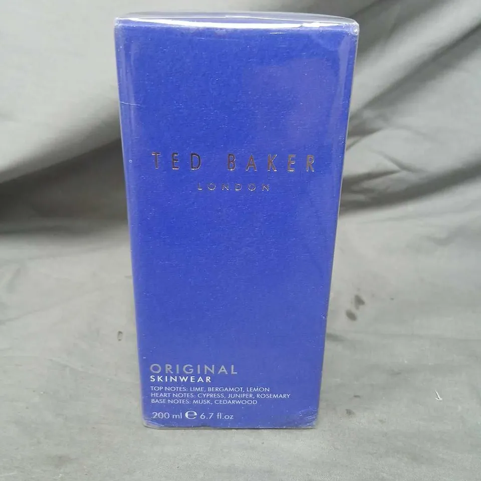 BOXED AND SEALED TED BAKER LONDON ORIGINAL SKINWEAR 200ML