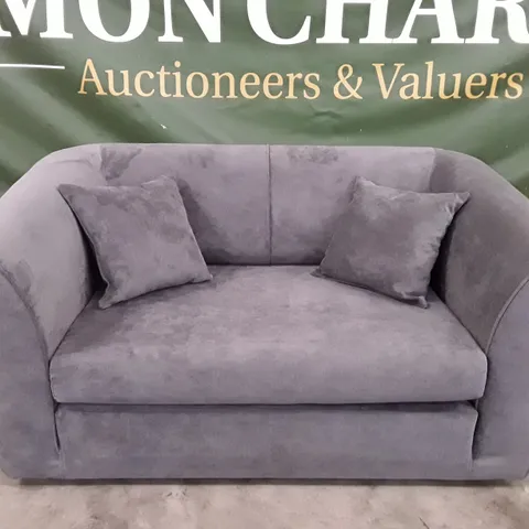 QUALITY DESIGNER LOVESEAT SOFA - GREY FABRIC