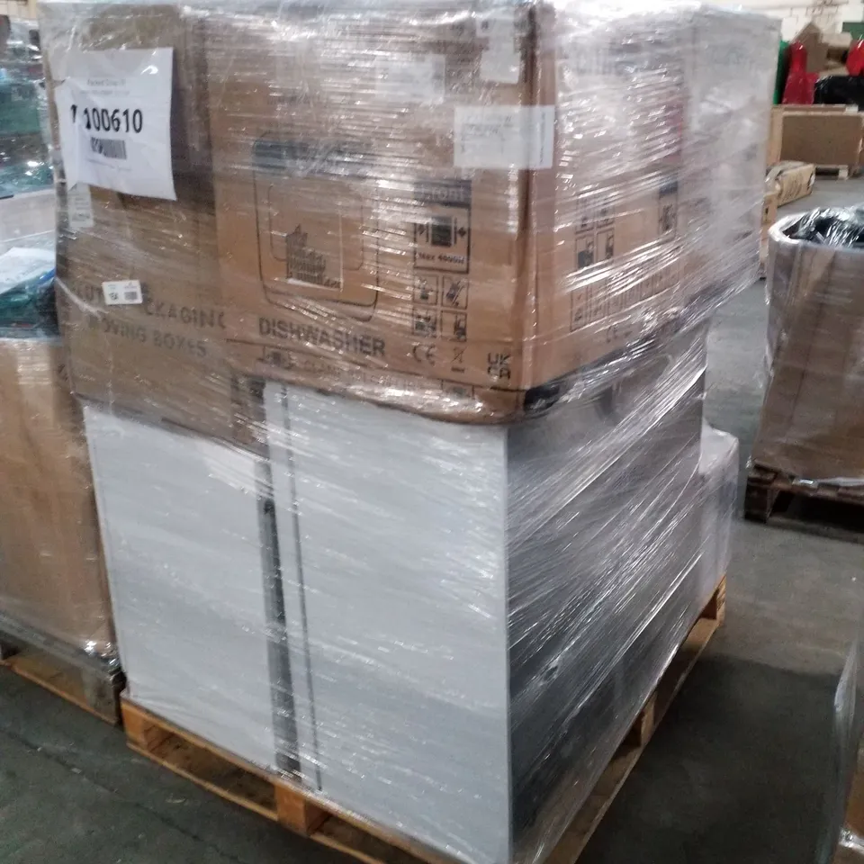 PALLET OF APPROXIMATELY 11 UNPROCESSED RAW RETURN WHITE GOODS TO INCLUDE;