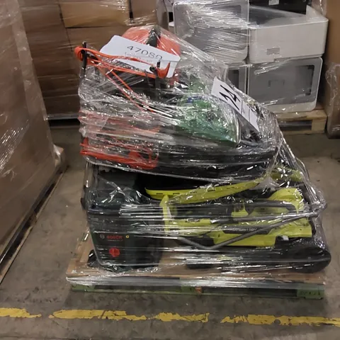 PALLET TO CONTAIN ASSORTED ITEMS INCLUDING LAWN MOWERS AND SIMILAR RELATED PRODUCTS 