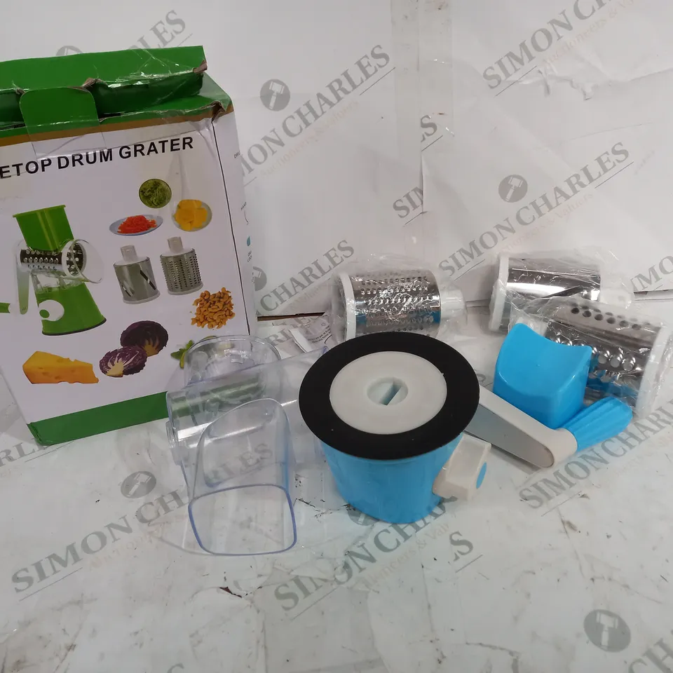 BOXED TABLETOP DRUM GRATER