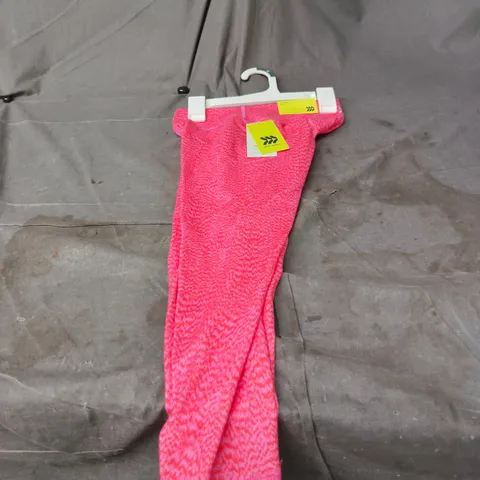 3 x ALL IN MOTION WOMEN'S PINK LEOPARD PRINT LEGGINGS – UK 12 (US 8)