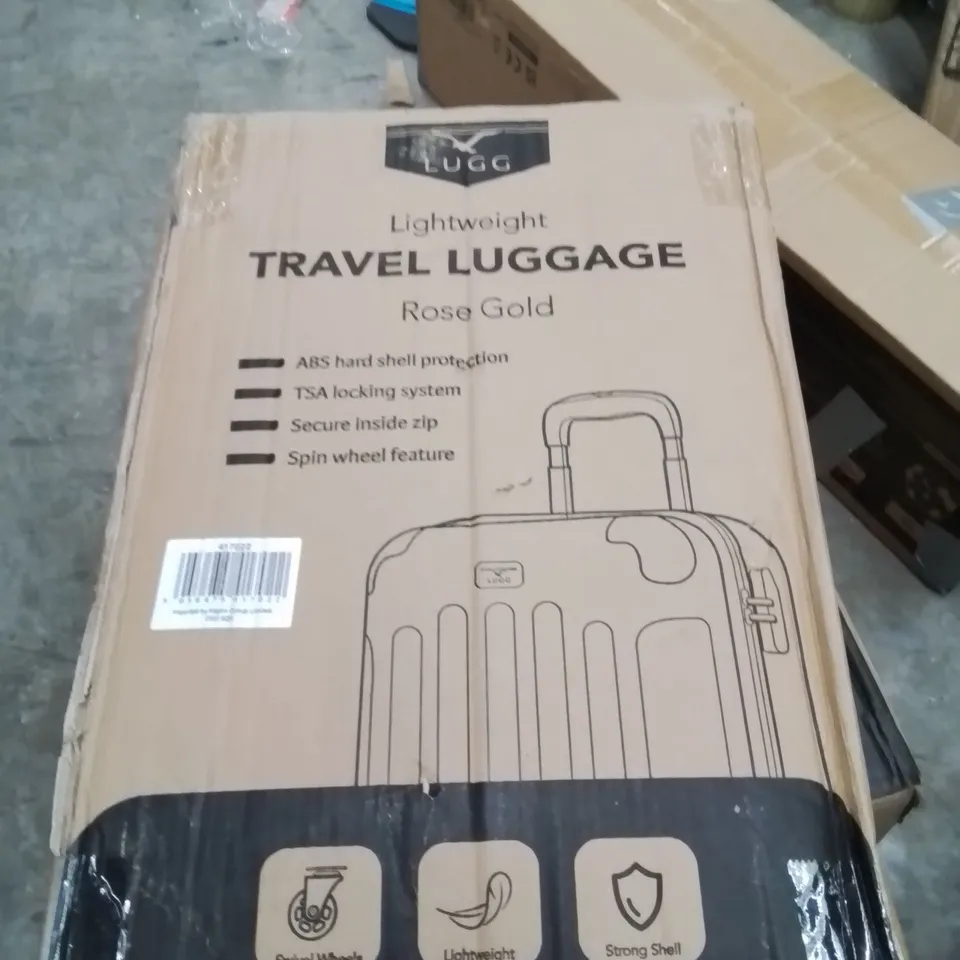 BOXED LUGG TRAVEL LUGGAGE ROSE GOLD 
