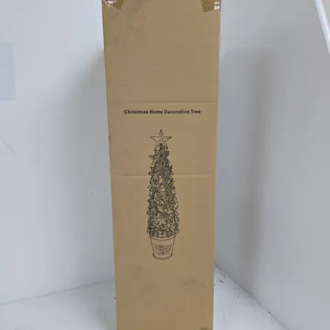 boxed christmas home decoration tree in red