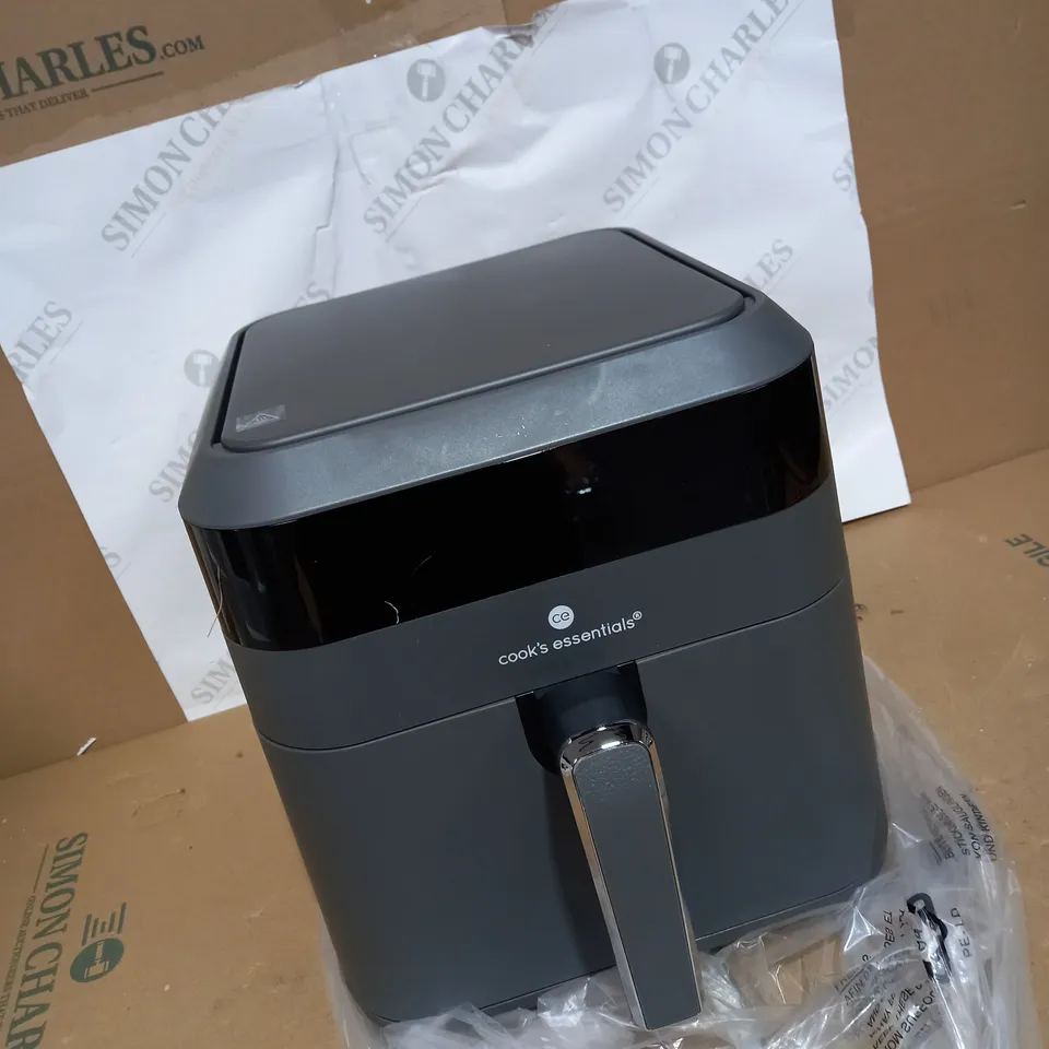 BOXED COOK'S ESSENTIALS 5.8L AIR FRYER IN SLATE GREY