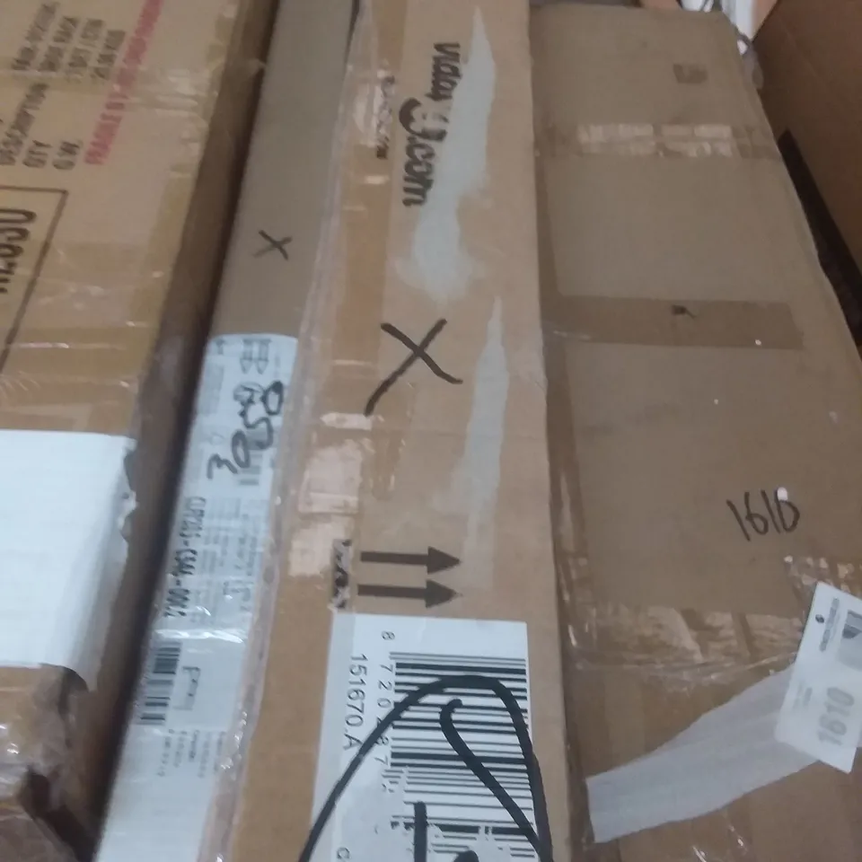 BOX OF ASSORTED GLASS PANELS AND TRIMS