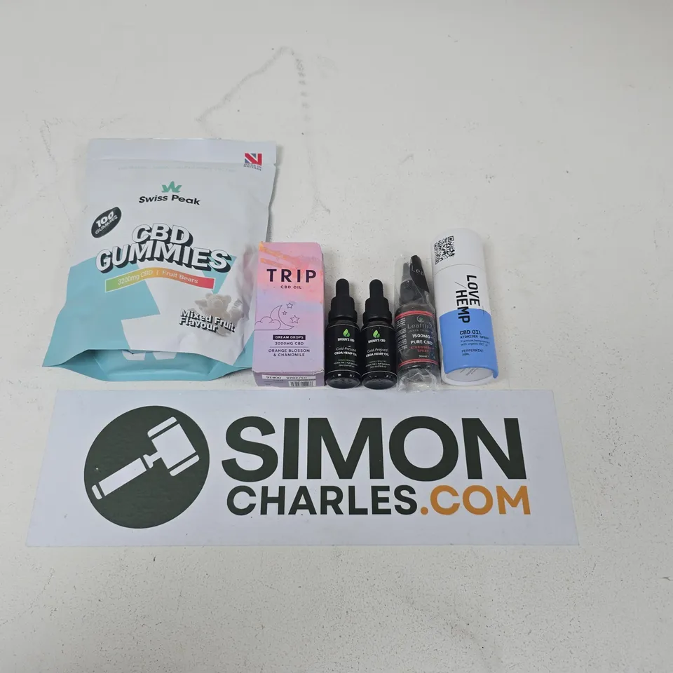 CBD GUMMIES & CBD OIL ASSORTMENT – SWISS PEAK GUMMIES + TRIP CBD OIL & DROPS 