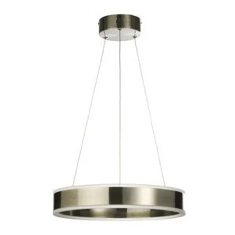 LAURA ASHLEY ATTLEE PENDANT (BANDED LED) ANTIQUE BRASS