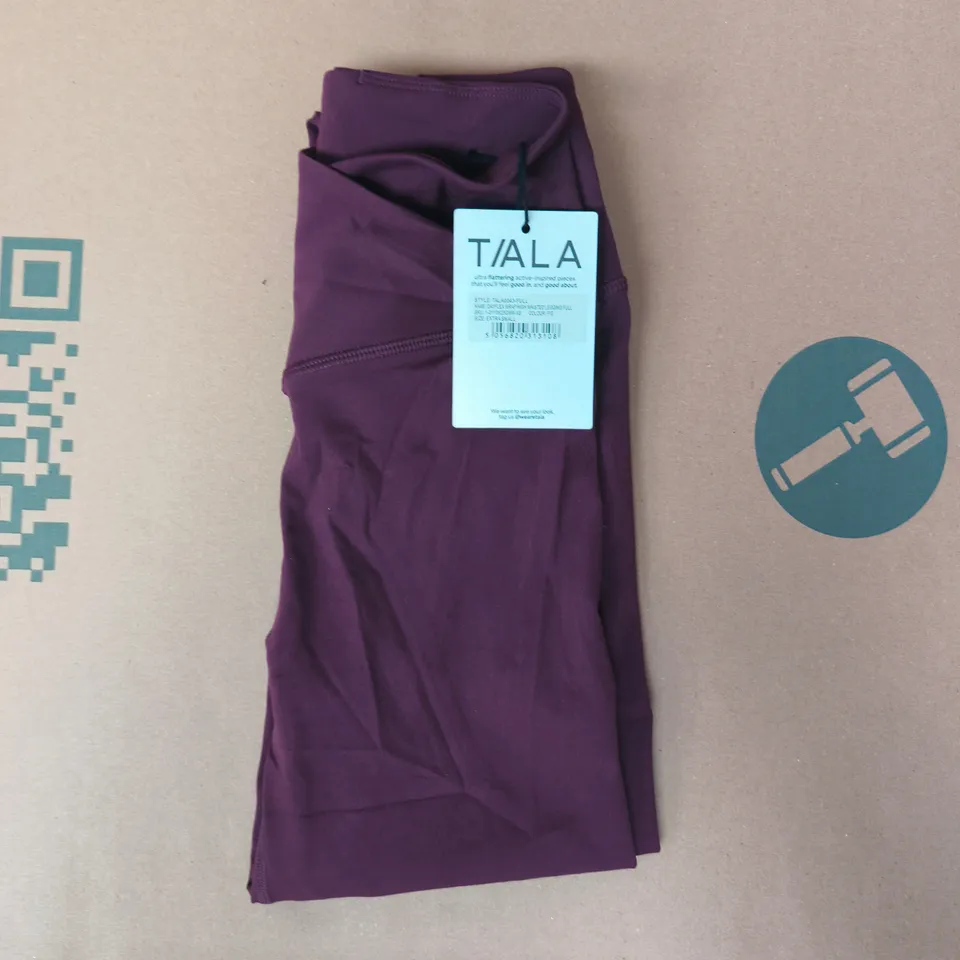 T/ALA DAYFLEX WRAP HIGH WAISTED LEGGINGS IN FIG SIZE XS