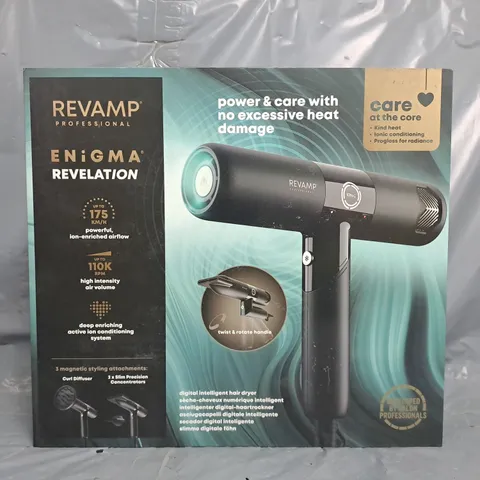 BOXED REVAMP ENIGMA REVELATION HAIR DRYER DR-6500-GB