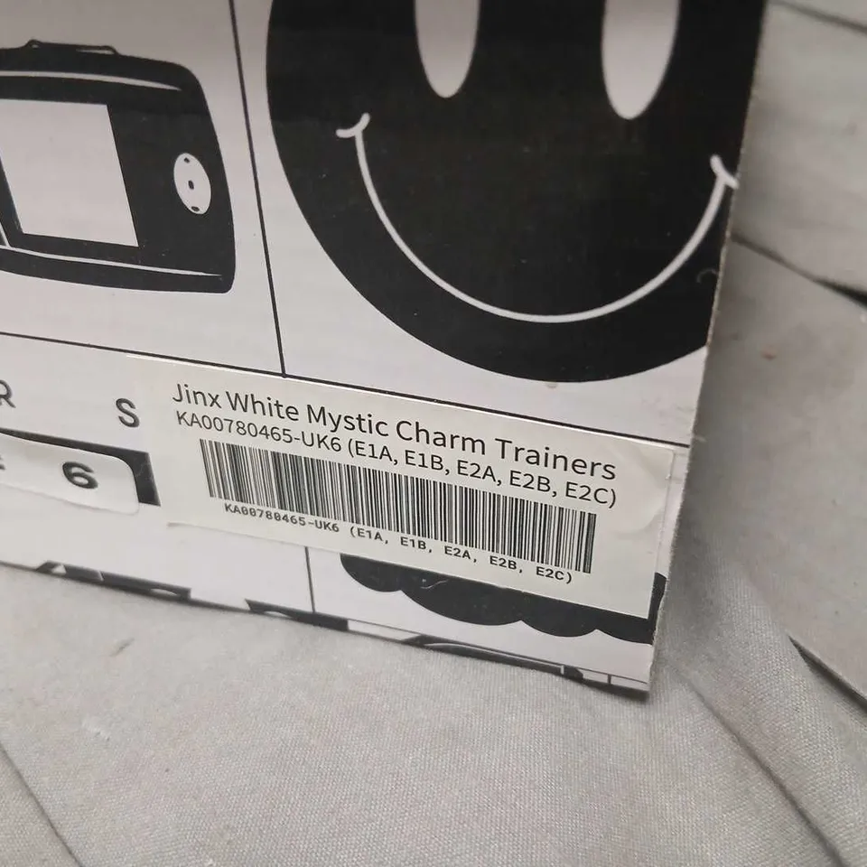 KOI JINX WHITE MYSTIC CHARM TRAINERS - UK 6