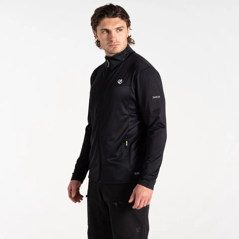 BRAND NEW REGATTA DARE 2B MEN'S SUBSTRATUM III CORE STRETCH MIDLAYER IN BLACK SIZE SMALL