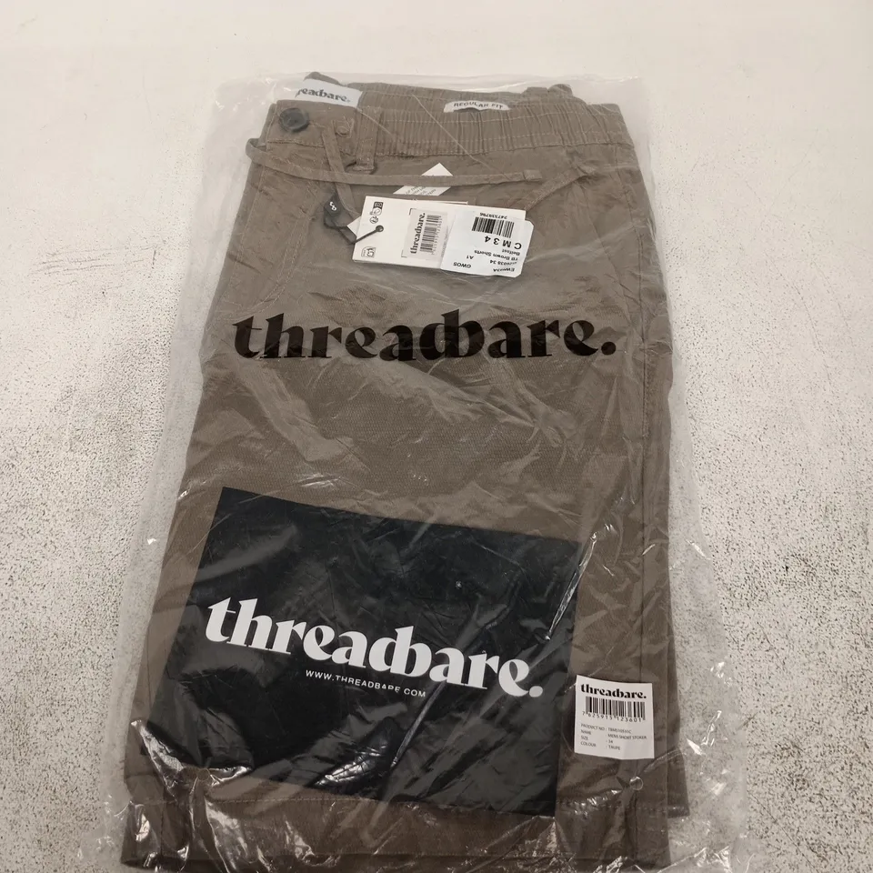 THREADBARE MENS SHORT STROKER - W34