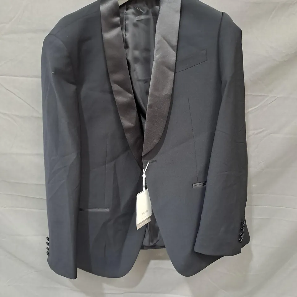 MOSS BLACK SMART 1 BUTTON BLAZER - SIZE 42R