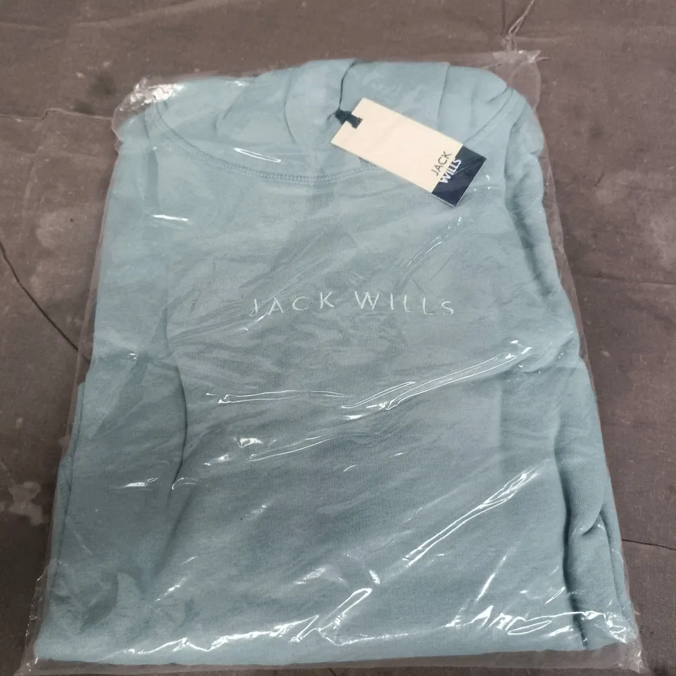 JACK WILLS MINT CROP HOODIE SIZE 6