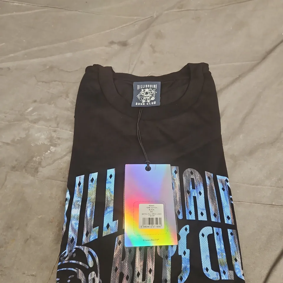 BILLIONAIRE BOYS CLUB BAYOU FILL ARCH LOGO T SHIRT BLACK SIZE XXL