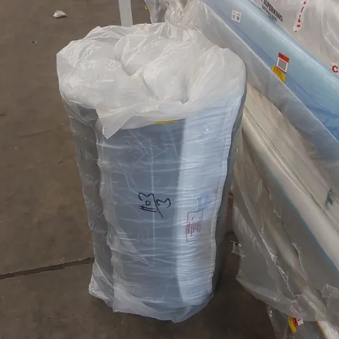 QUALITY BAGGED AND ROLLED CHILLFLEX SINGLE MATTRESS 3FT COOLING FOAM AND OPEN COIL DESIGN