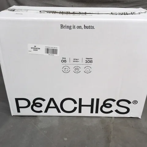 6 X PEACHIES PREMIUM SUSTAINABLE NAPPIES - SIZE 06 - 18 NAPPIES PER PACK 