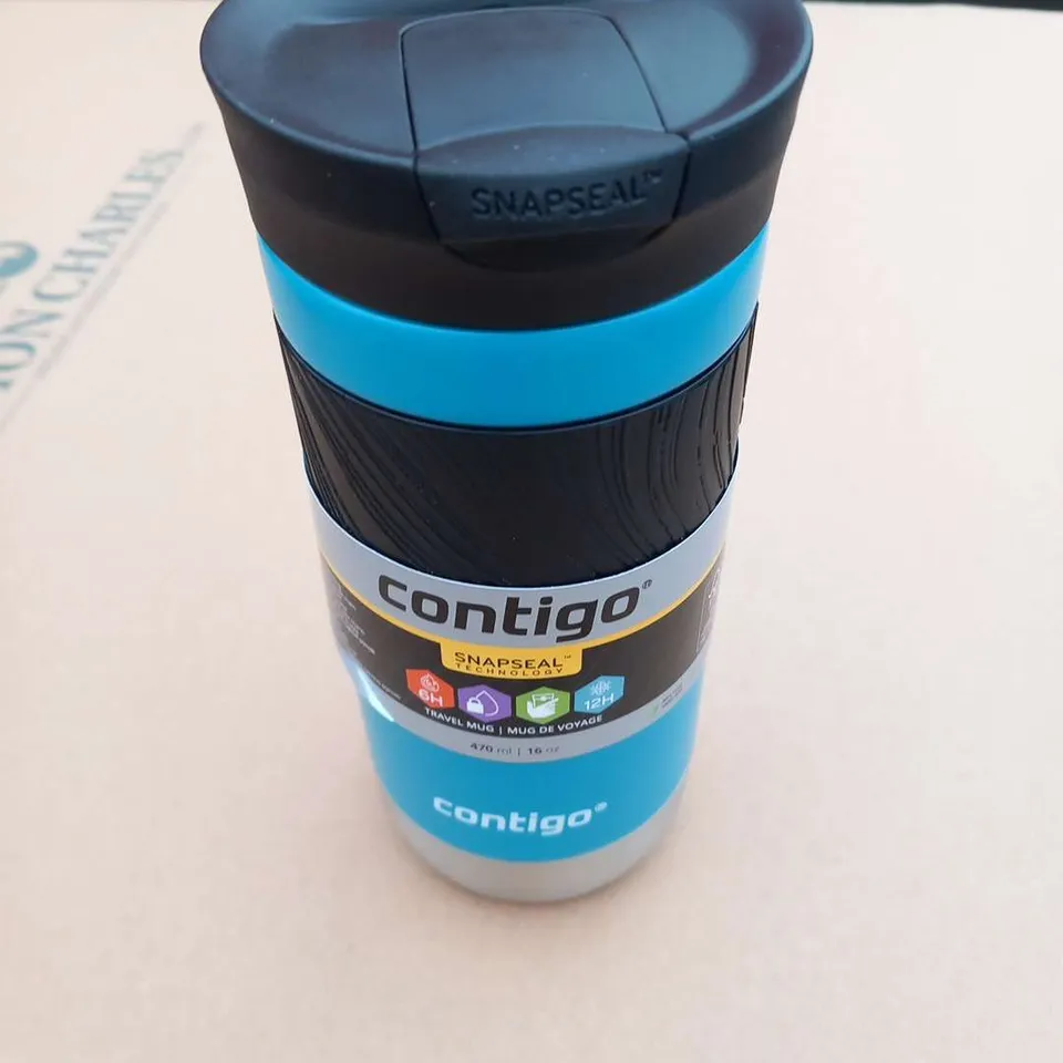 THREE CONTIGO SNAP SEAL TECHNOLOGY TRAVEL MUGS