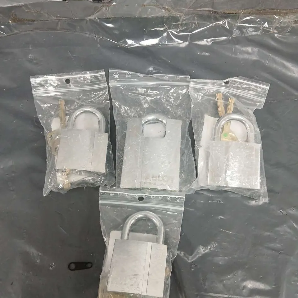 APPROXIMATELY 12 ABLOY HEAVY DUTY PADLOCKS VARIOUS SIZES