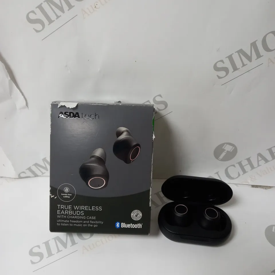 BOXED TRUE WIRELESS BLUETOOTH EARBUDS WITH CHARGING CASE