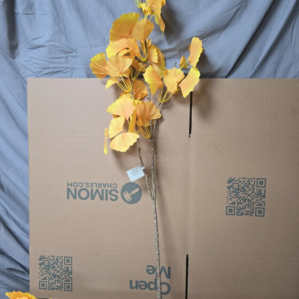 130X GISELA GRAHAM FAUX FLOWER ORANGE 