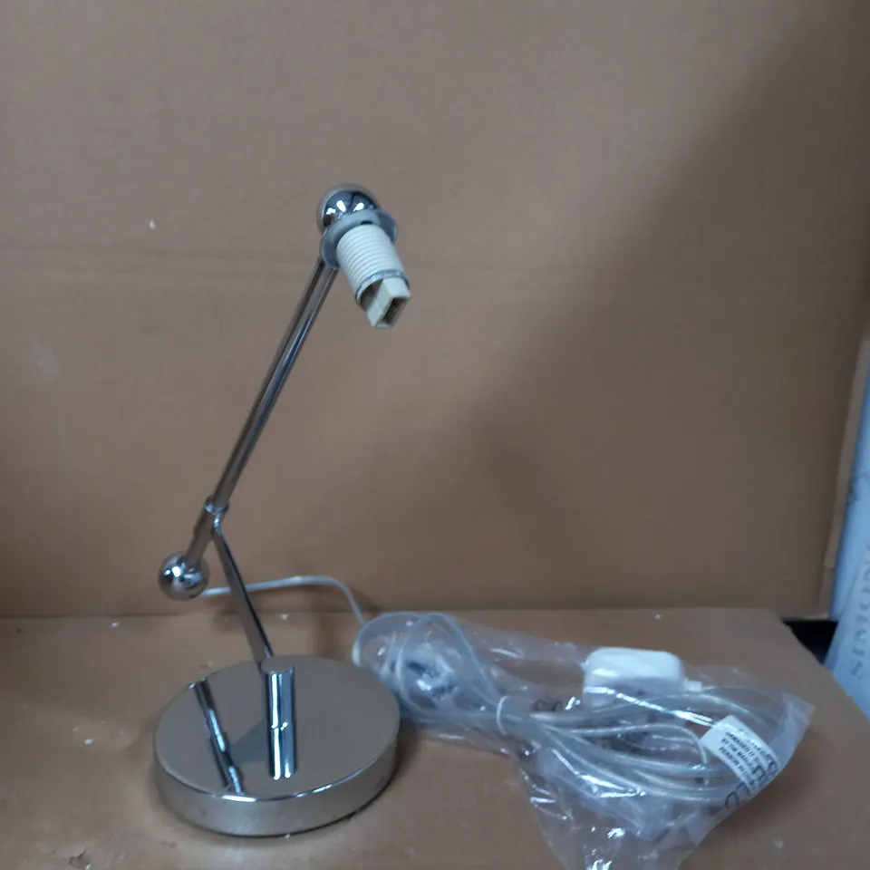 POLISHED CHROME TABLE LAMP STAND