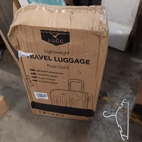 BOXED KEPLIN LUGG LIGHTWEIGHT TRAVEL LUGGAGE ROSE GOLD COLOUR 