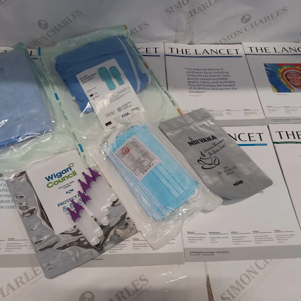 PALLET OF ASSORTED MEDICAL AND PPE SUPPLES TO INCLUDE;