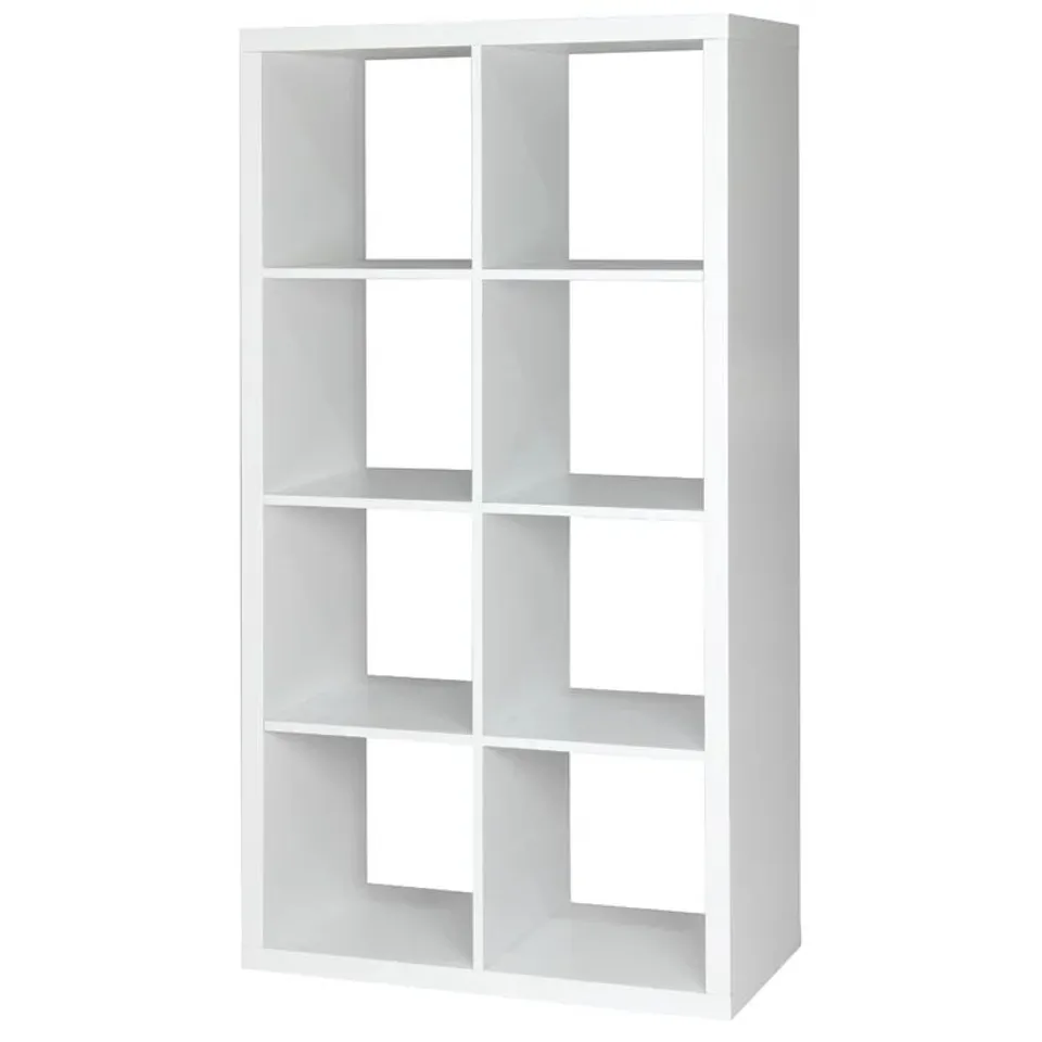 BOXED BUSHNELL BOOKCASE - WHITE