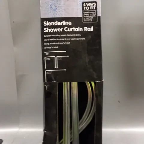 BOXED CROYDEX SLENDERLINE SHOWER CURTAIN RAIL 