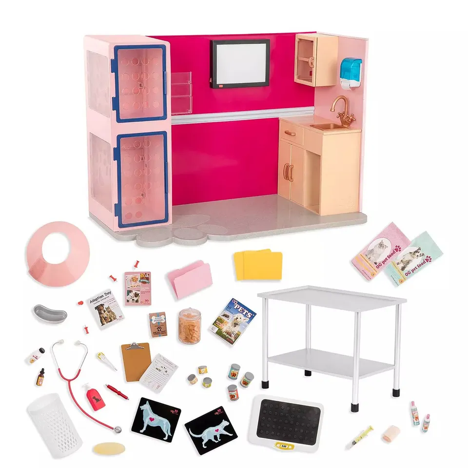 BOXED OUR GENERATION PET VET CLINIC PLAYSET