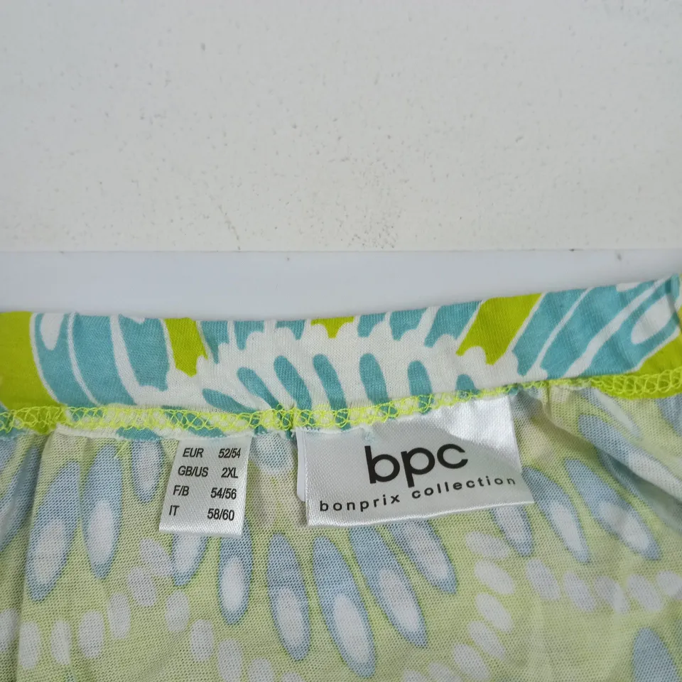 GREEN TUNIC – BONPRIX COLLECTION (BPC) – UK 2XL (US 2XL, EU 52/54)